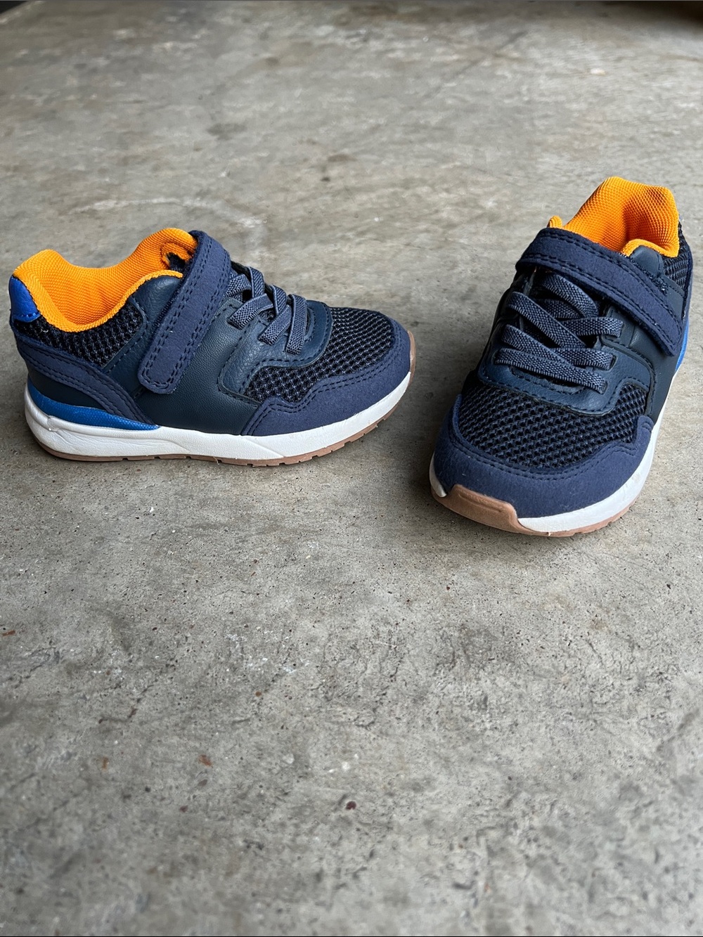 Cat & Jack Navy and Orange Toddler Sneakers